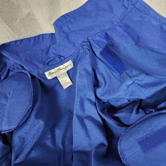 Like New Norm Thompson Zip Front Knit Lined Bomber Jacket size Medium Petite WOW - Picture 6 of 15